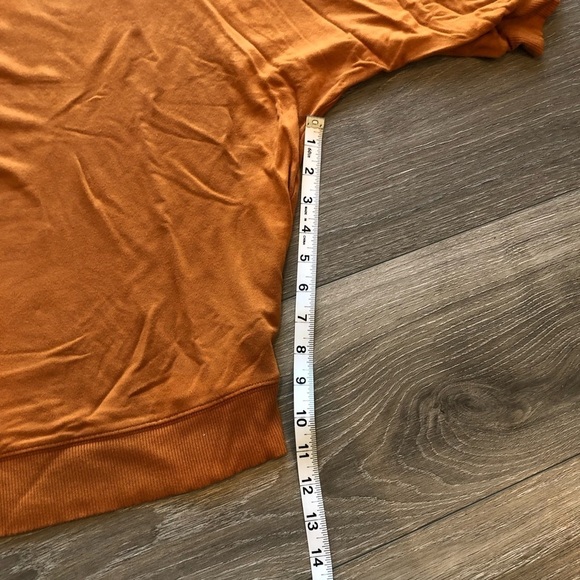Simply Vera Vera Wang Dolman Sleeve Orange Boatneck Sweater Size Large - Picture 5 of 13